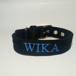 Dog Collar With Neopren and Dog Name