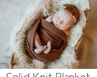 Solid Knit Blankets