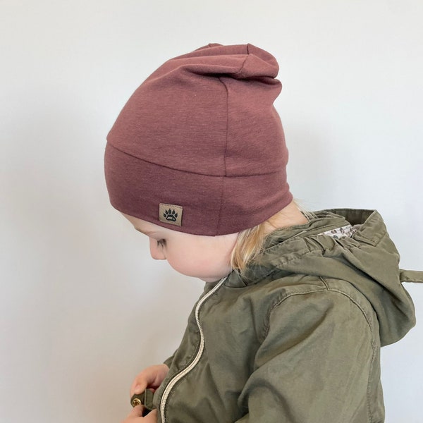 Beanie Hat. Slouchy beanie. Toddler beanie. Toque. Solid hat