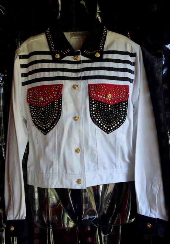 rhinestone studded denim jackets