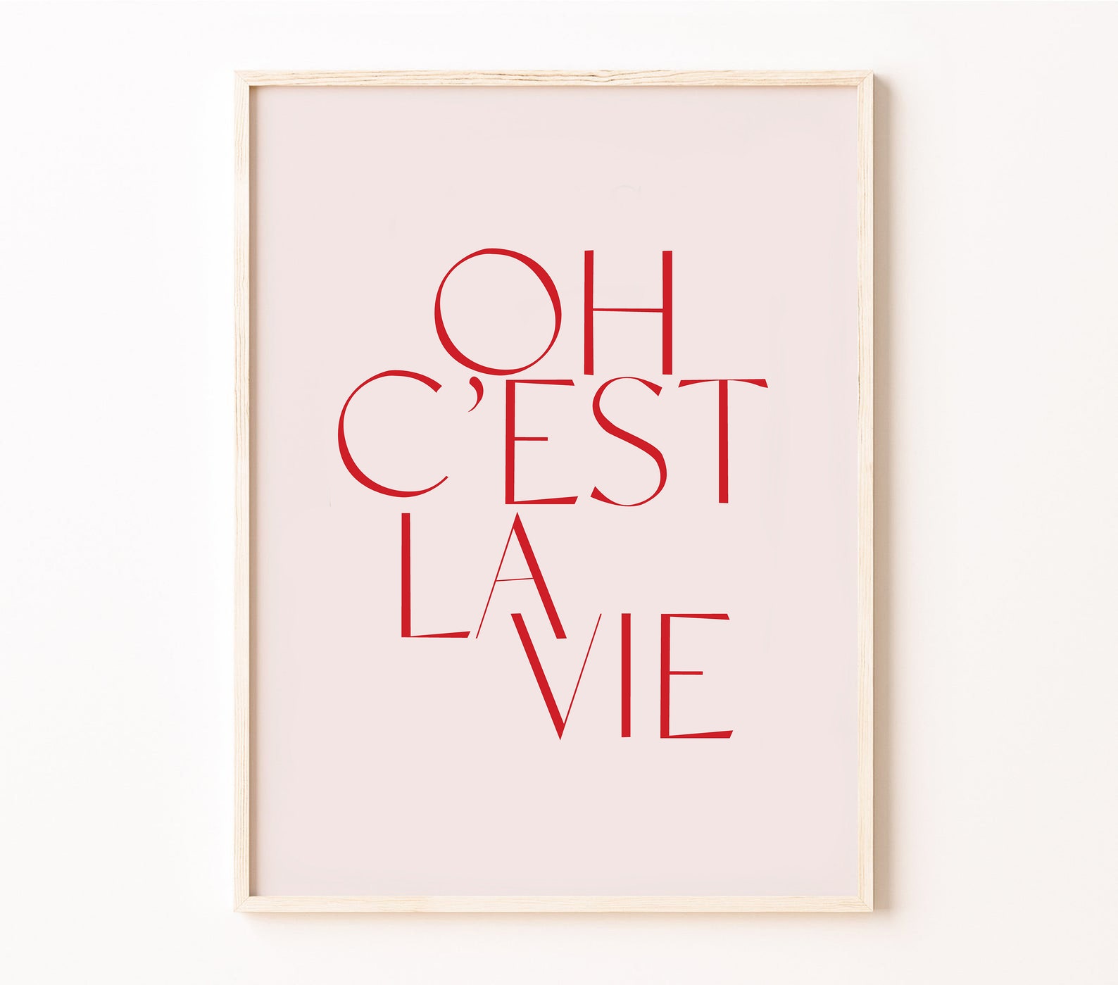 C'est la vie französischer Spruch französischer Spruch Etsy