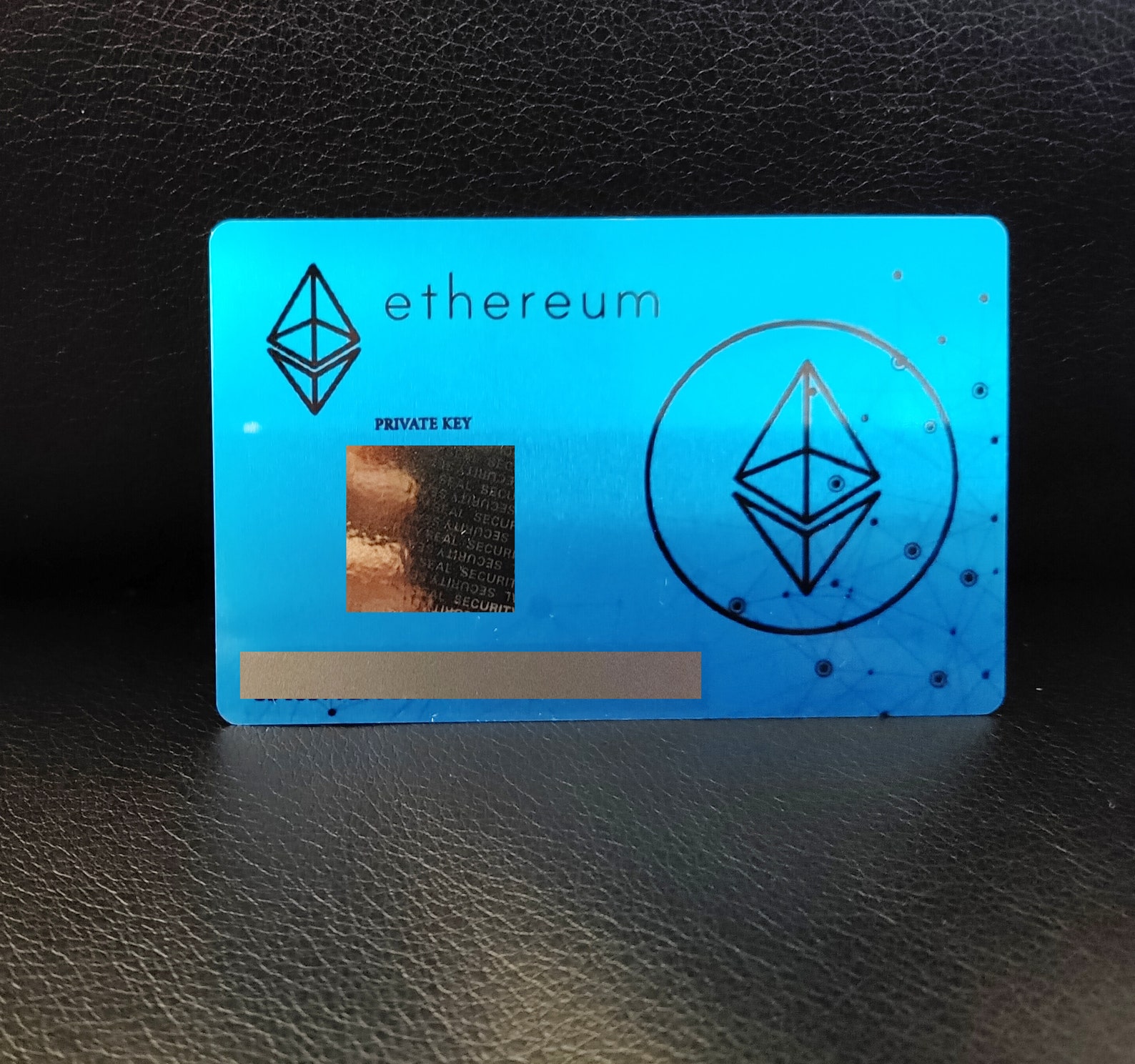 Metal Ethereum Crypto Card Personalised With Your Name and Etsy