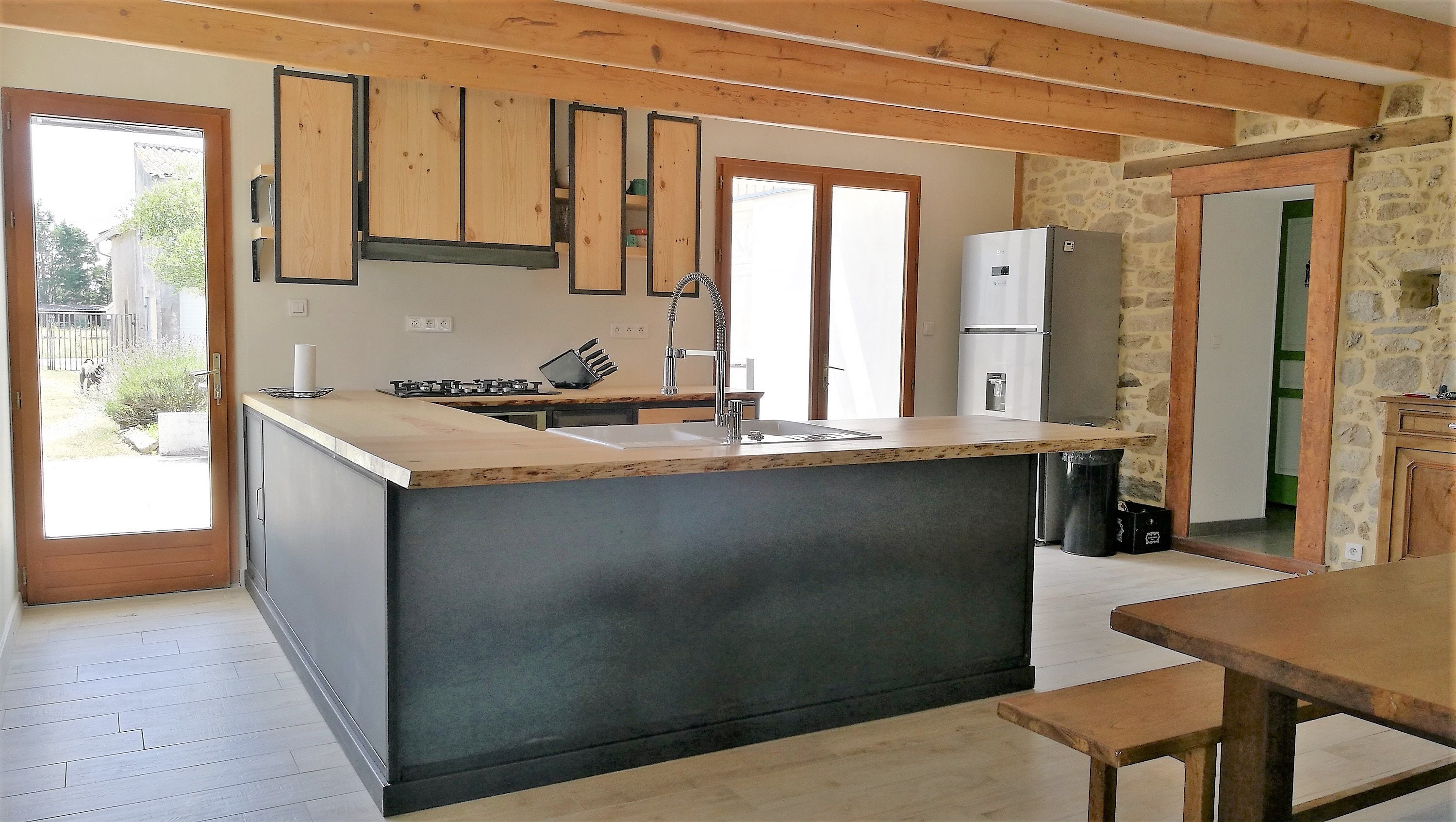 Cuisine de Style Industriel sur Mesure Fabriqué en France A Bouvron Par M.déco Industriel