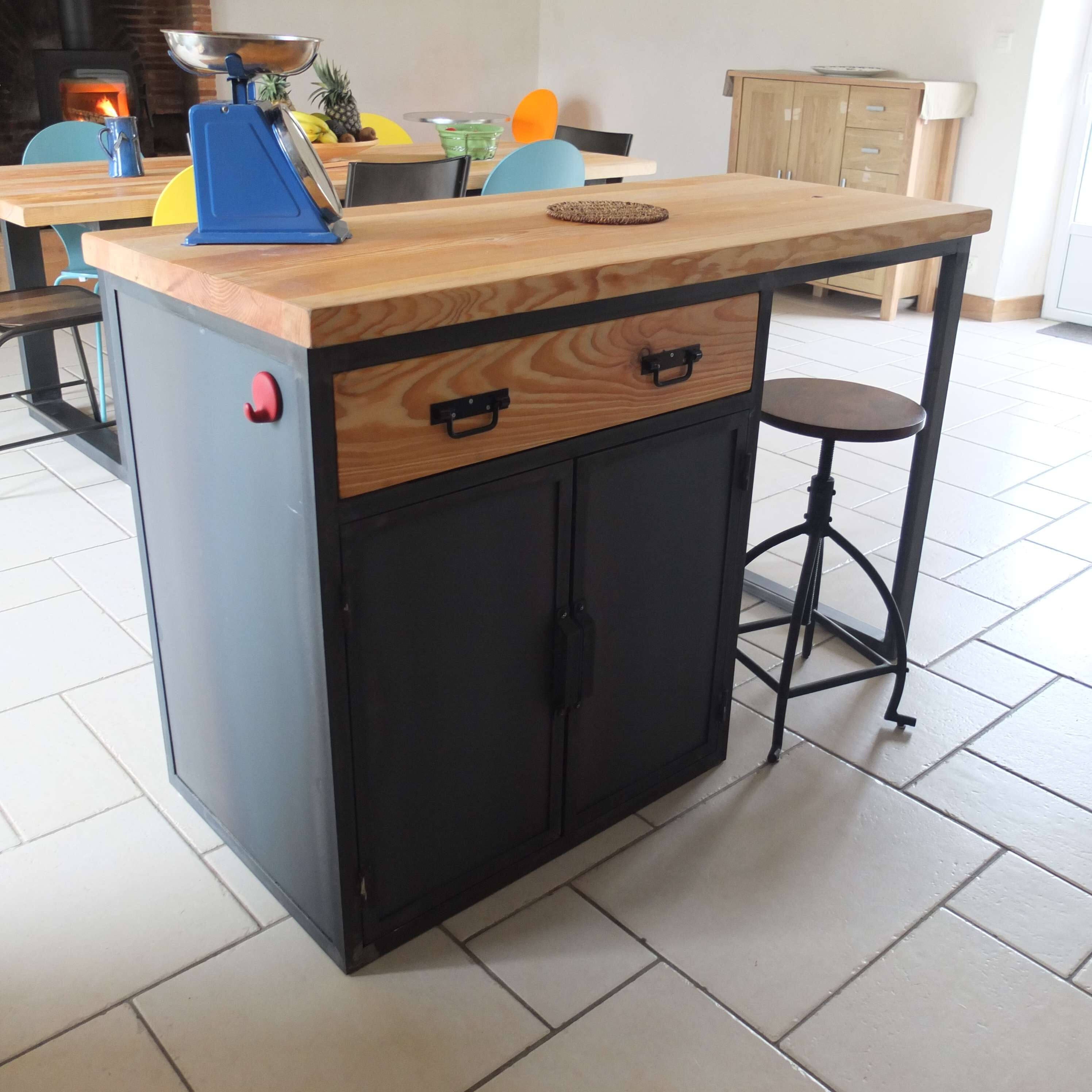 Centro de cocina industrial isla 4 puertas de acero 2 cajones | Etsy