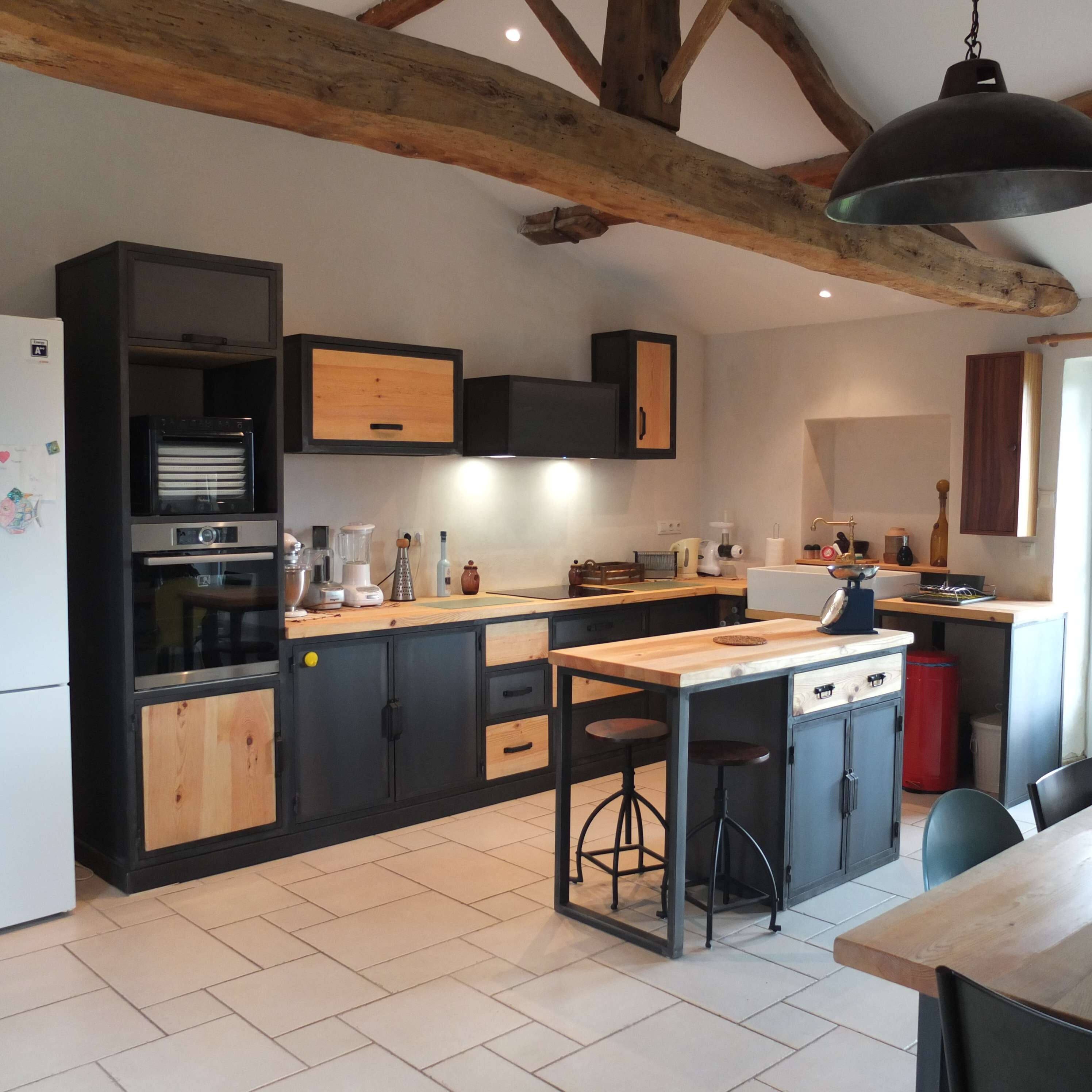 Centro de cocina industrial isla 4 puertas de acero 2 cajones | Etsy