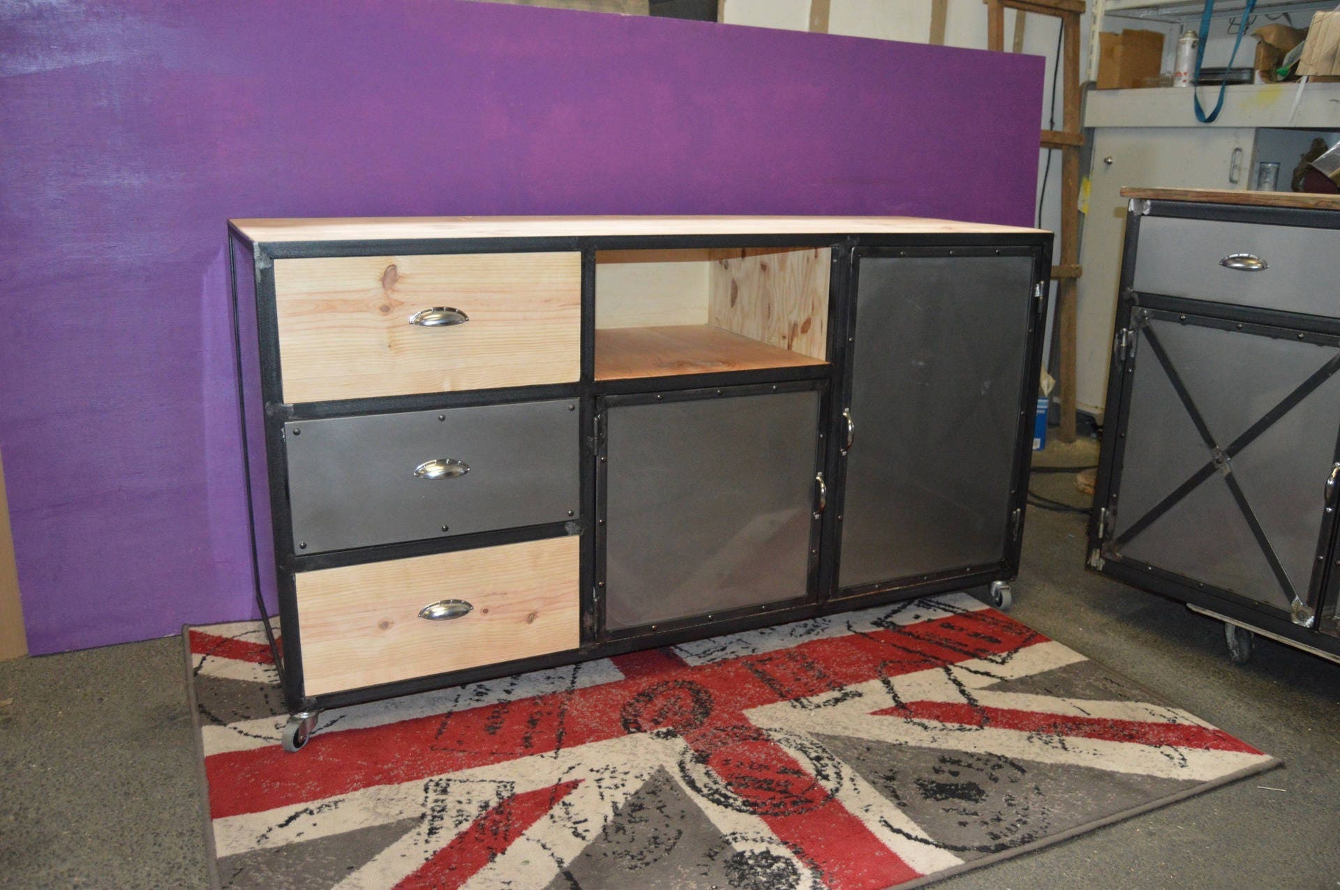 Meuble Industriel Buffet Bas Tv