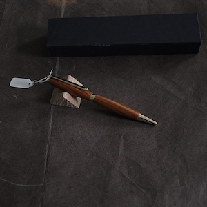 Gold-plated wooden ballpoint pen