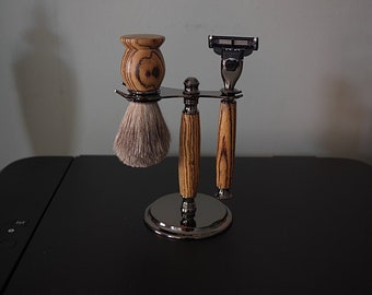 Ensemble de rasage, rasoir, blaireau, Gillette