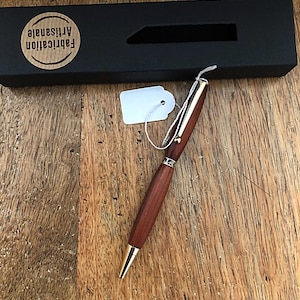 Gold-plated Bic wooden tip pen
