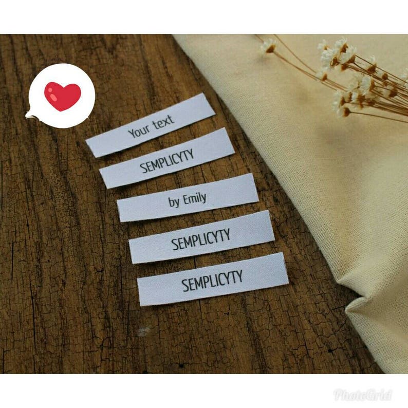 Custom Sew In Labels-Garment Labels-Handmade Label-Care Labels-Clothing Labels-Sewing Tags-Label For Clothes-Custom Label-Cloth Label