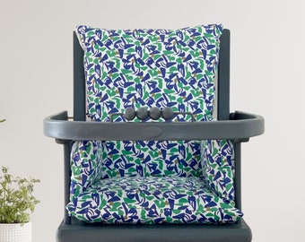 High chair cushion, coated cotton, oeko-tex,  brown sugar