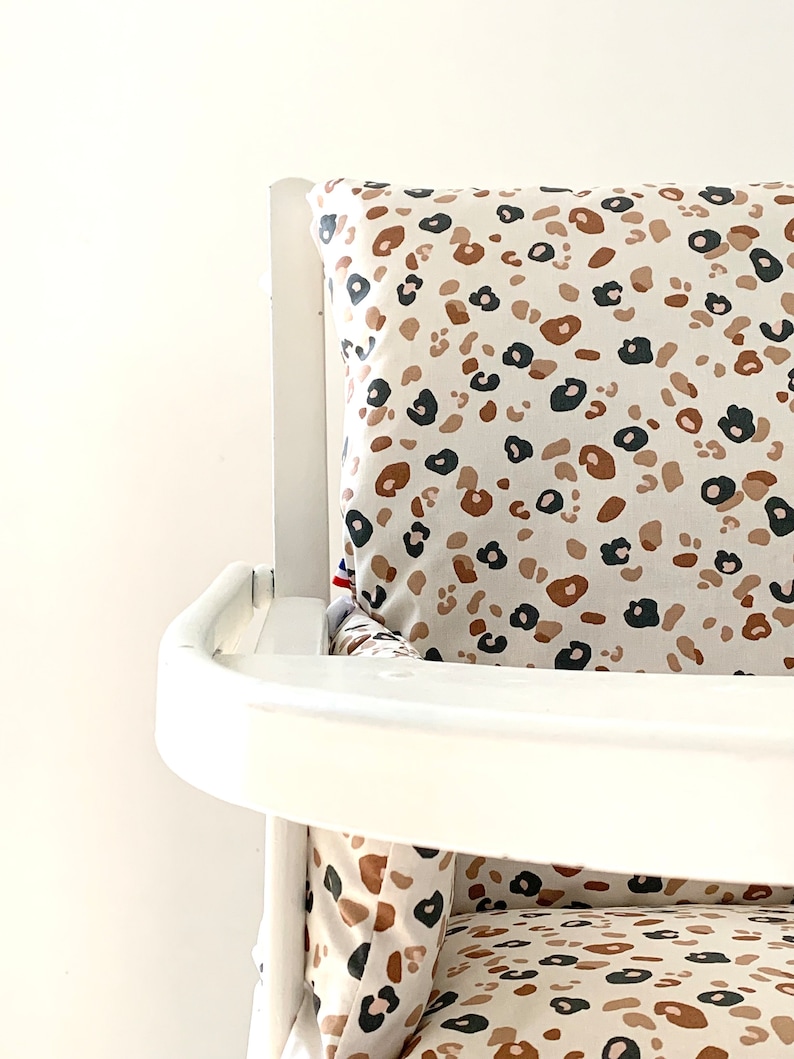 Coussin de chaise haute motif Léopard