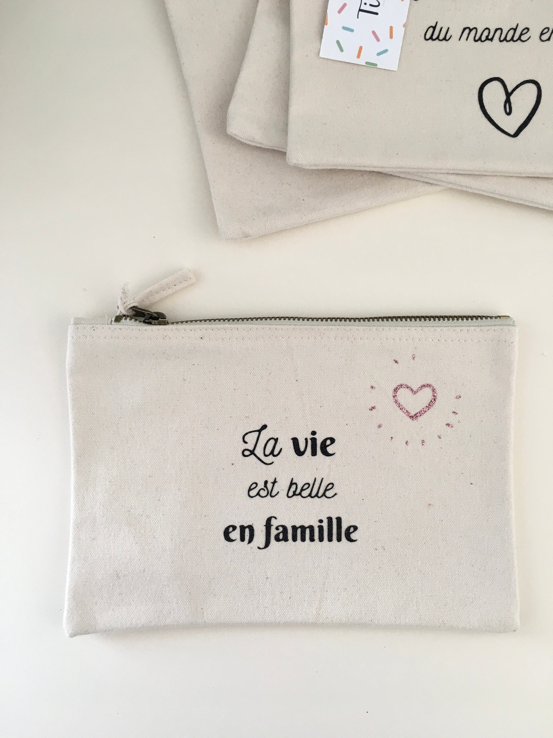 Pochette personnalisable - Maman coeur prénom