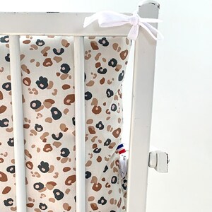 Coussin chaise haute Combelle motif Léopard