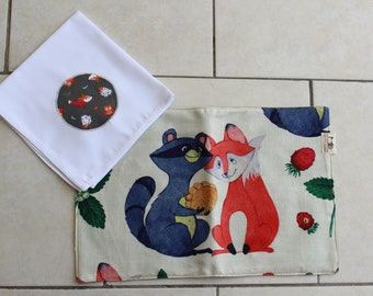 Child table set (Montessori method) "little foxes"