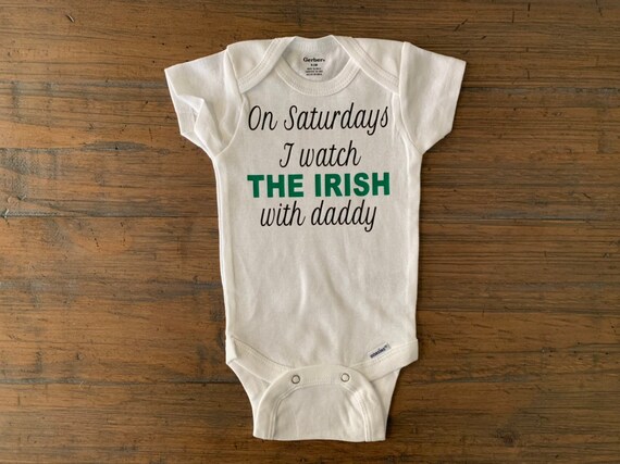 notre dame baby cheerleader outfit