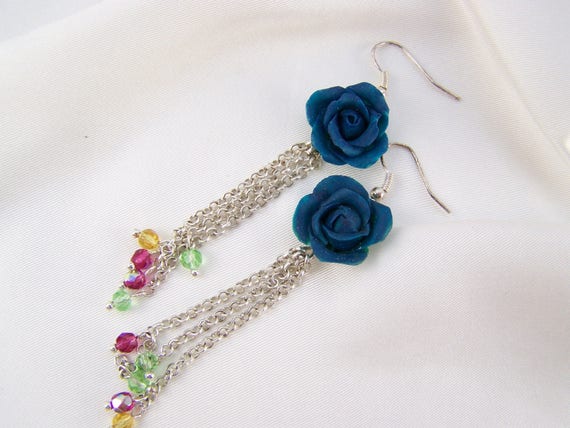 cold porcelain earrings