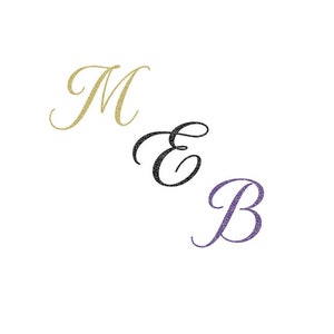 Lettera monogramma per nascita, matrimonio, addio al nubilato, battesimo, applicazione termoadesiva per tessuti, colore e dimensione a scelta, venduta singolarmente o in set