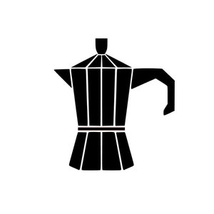 cafetière italienne café transfert thermocollant flex couleur et dimension au choix