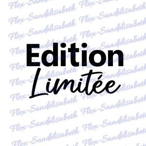 Edición limitada de lindo mensaje de bebé u otra aplicación de transferencia de calor flexible en el color y tamaño de su elección