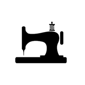 Macchina da cucire vintage, applicazioni, vinile termotrasferibile, trasferimento su tessuto, colore e dimensione a scelta