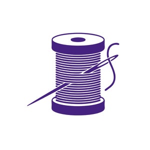 Klosje garen, naald, naaiapplicatie, hittebestendige flexibele stof, kleur en maat naar keuze.