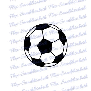 ballon football transfert textile flex thermocollant couleur et dimension au choix