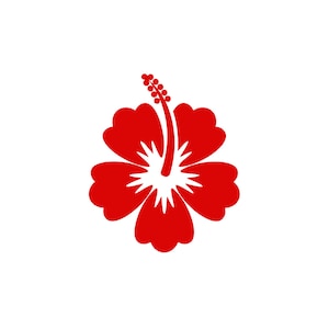 hibiscus fleur appliqué transfert thermocollant transfert textile couleur et dimension au choix