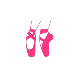 chausson danse danseuse classique appliqué flex transfert thermocollant couleur et dimension au choix