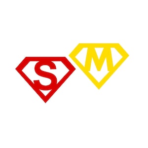 Letras de superhéroes termoadhesivas flexibles, color y tamaño de su elección