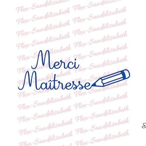 Vielen Dank an die Lehrerin und ihren kleinen Stift für die aufgebrachte Transferfolie in Farbe und Abmessungen Ihrer Wahl.