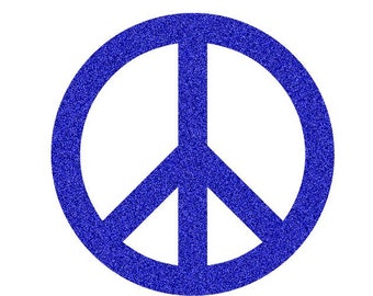 symbole peace & love appliqué flex thermocollant couleur et dimension au choix