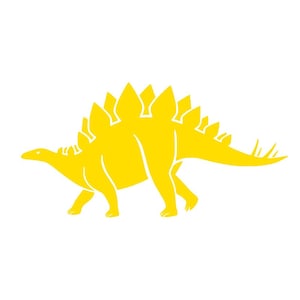 Stegosaurus dinosaur applied flex iron-on color and size of your choice image 1