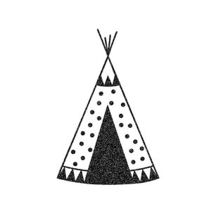 tipi indien appliqué flex thermocollant couleur et dimension au choix image 1