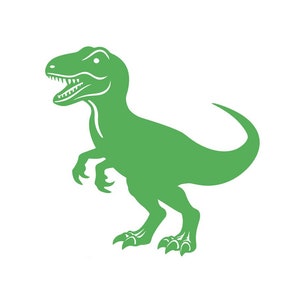 Aplique de dinosaurio Tyrex Dino, transferencia textil termoadhesiva flexible, color y tamaño de su elección