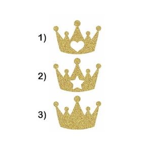 Aplique termoadhesivo flexible de princesa, príncipe, rey y reina, color y tamaño a elegir.