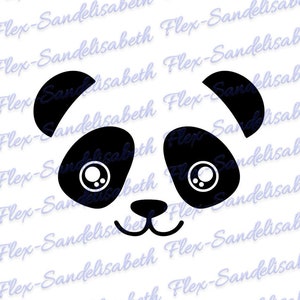 panda applied flex iron-on size and color of your choice