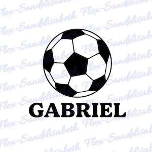 Personalized football name heat-transfer flex transfer for fabric, color and size of your choice