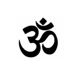 Om Yoga Zen Meditation Textilaufkleber zum Aufbügeln, Farbe und Größe nach Wahl