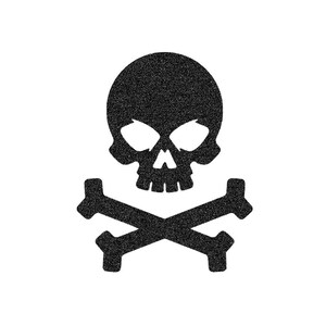 Totenkopf-Wärmetransfer-Textiltransfer, Farbe und Größe nach Wahl