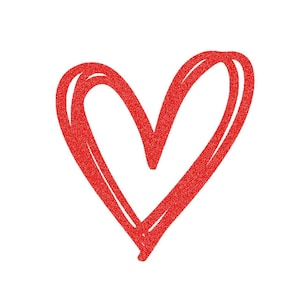 iron-on flex heart color and size of your choice