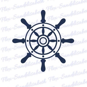 gouvernail bateau transfert textile flex thermocollant couleur et dimension au choix