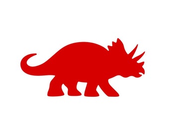 triceratops dinosaur applied flex iron-on color and size of your choice