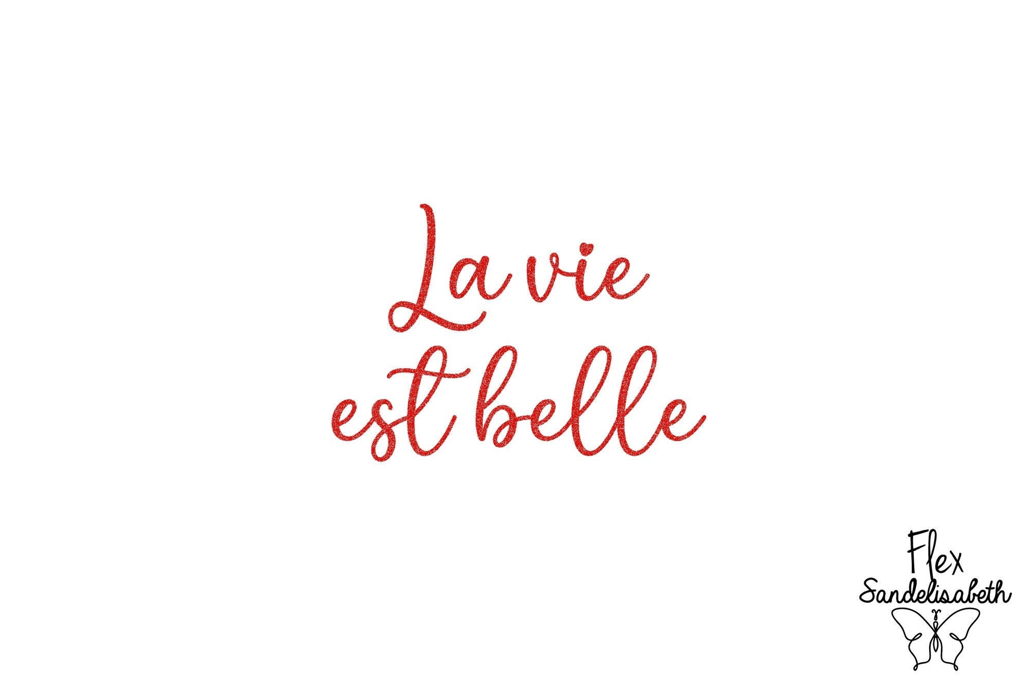 life is beautiful text pretty positive message applied flex iron-on color  and size of your choice