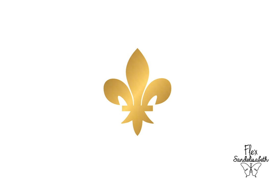 Fleur lys roi royal royauté appliqué flex thermocollant couleur et