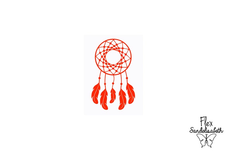 attrape-rêve dreamcatcher indien boho flex appliqué thermocollant format et couleur au choix image 1