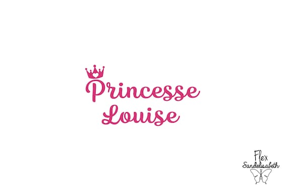Personnalisé Iron on Craft Vinyle Princess Logo beaucoup de couleurs et Princesses
