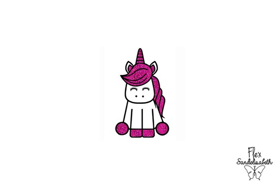 Licorne Bebe Kawaii Applique Flex Thermocollant Couleur Et Etsy
