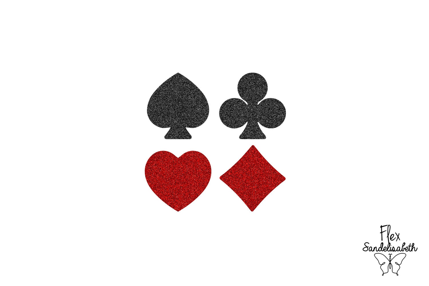 値下げ❗ LD チェッカーズ SPADE CLUB&DIAMOND HEARTS Spade, Heart, Diamond, Club Game, Casino Flex Heat-transfer for