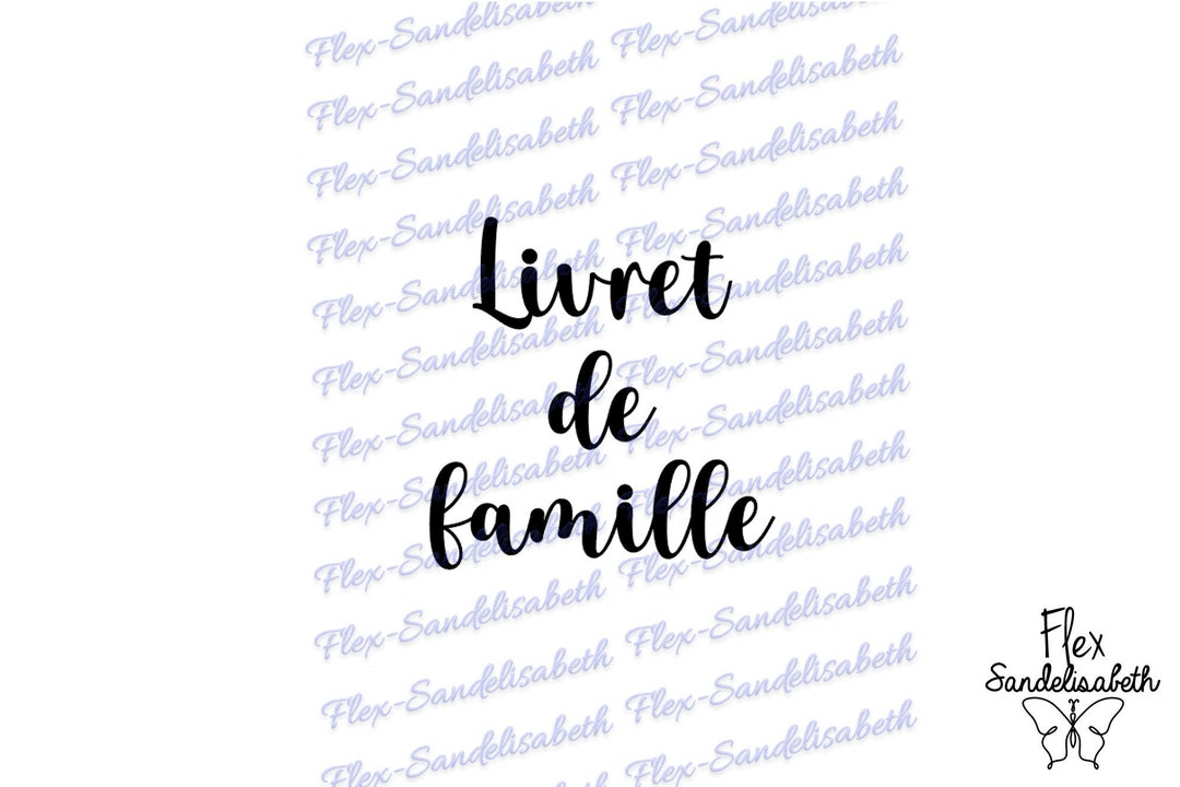 Family Record Book, 8 Fonts to Choose From, Applied With Heat-transfer ...